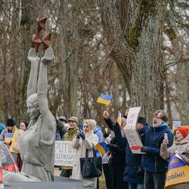 Pozicija: liepojiečiai nedviprasmiškai pasisako už taiką Ukrainoje.