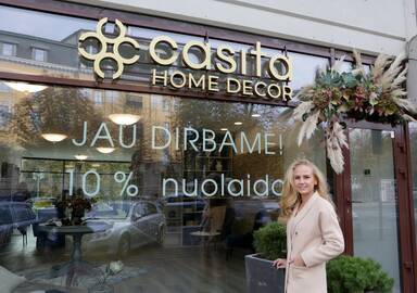 Atidarymas: "Casita Home Decor" įkūrėja V.Jasiukėnienė klaipėdiečius kviečia rinktis išskirtinio dizaino skandinavų gamintojų produktus namams.