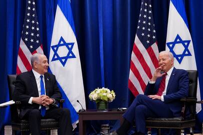 Benjaminas Netanyahu ir Joe Bidenas