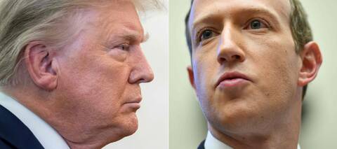 Donaldas Trumpas ir Markas Zuckerbergas