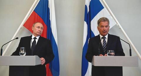 Rusijos prezidentas V.Putinas ir Suomijos prezidentas S.Niinisto