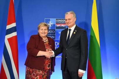 Gitanas Nausėda ir Erna Solberg