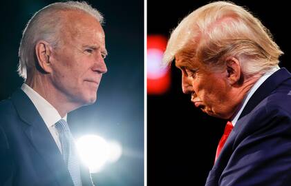 Joe Bidenas ir Donaldas Trumpas