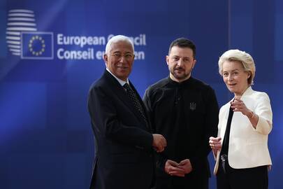 Antonio Costa, Volodymyras Zelenskis ir Ursula von der Leyen