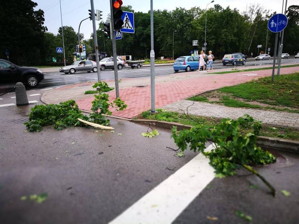 Klaipėdoje patvino gatvės