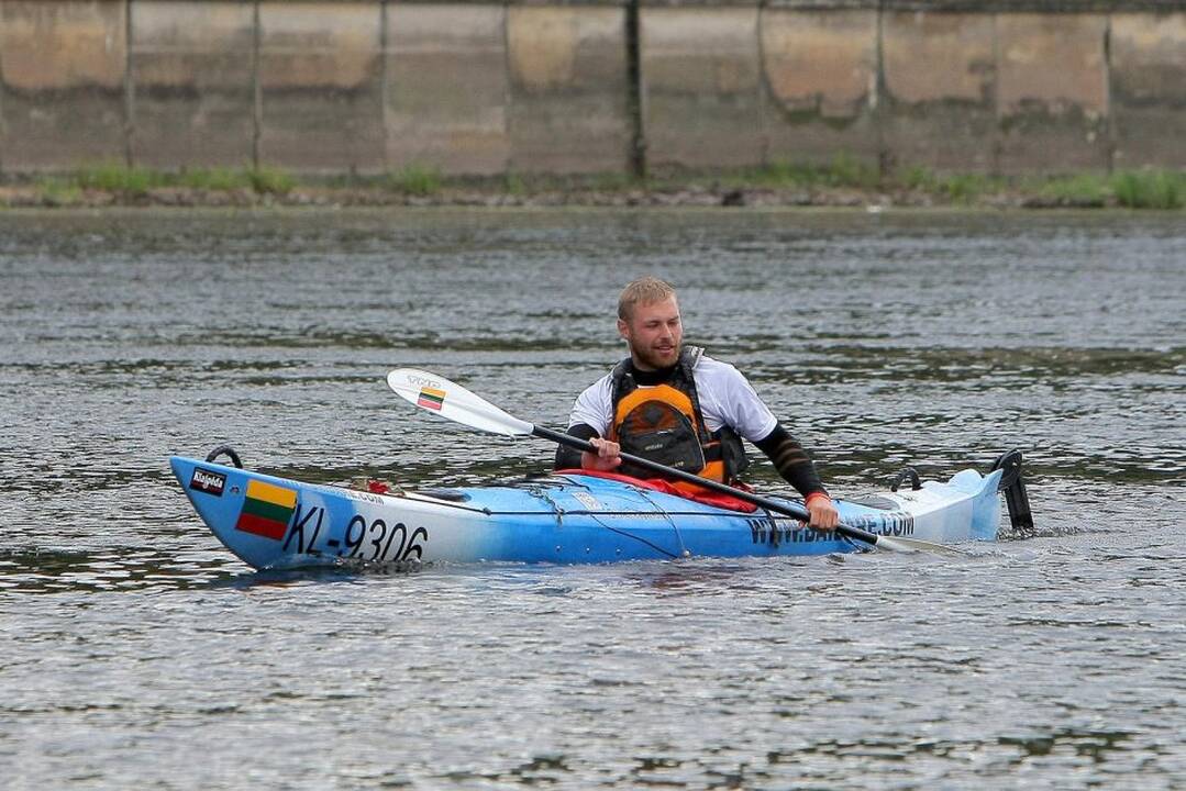 Kauną pasiekė žygio „Vilties yriai Nemunu – su viltimi prieš srovę“ dalyviai.