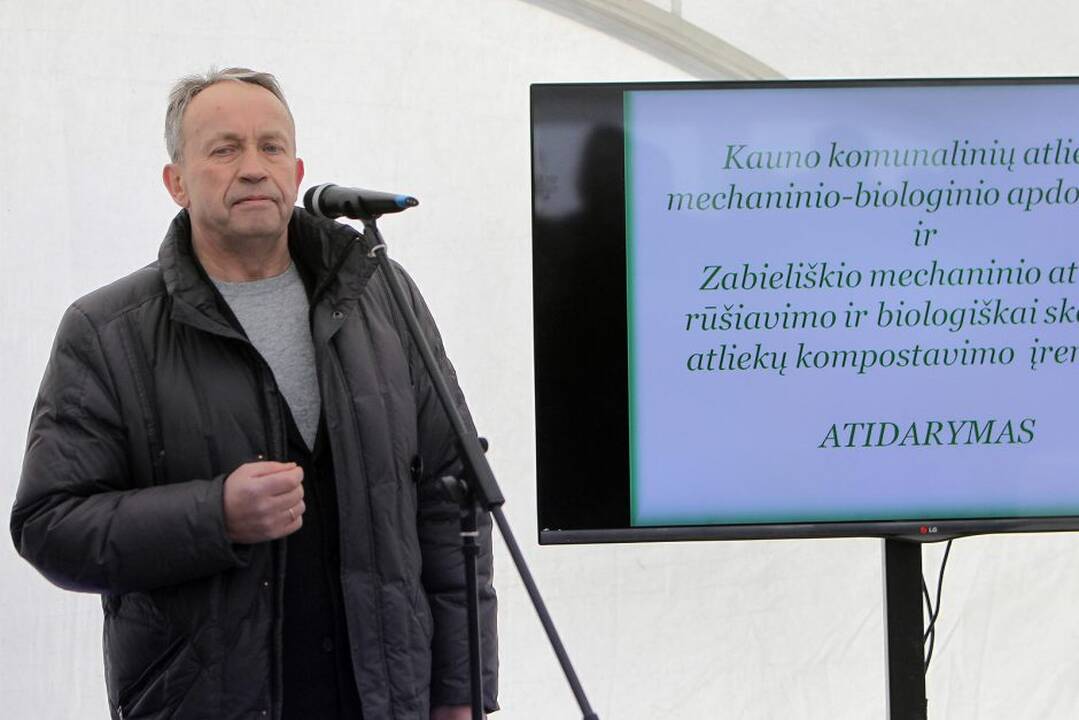 Kaune atidaryta komunalinių atliekų mechaninio-biologinio apdorojimo gamykla.