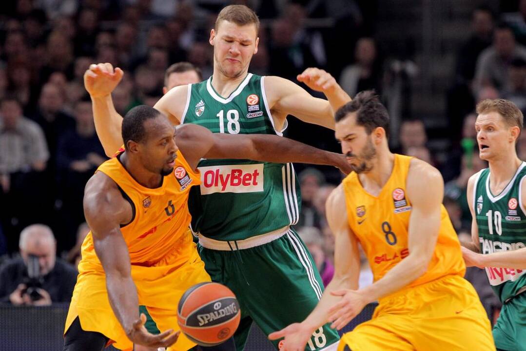 Eurolyga: Kauno „Žalgiris“ – FC „Barcelona“ 59:66.