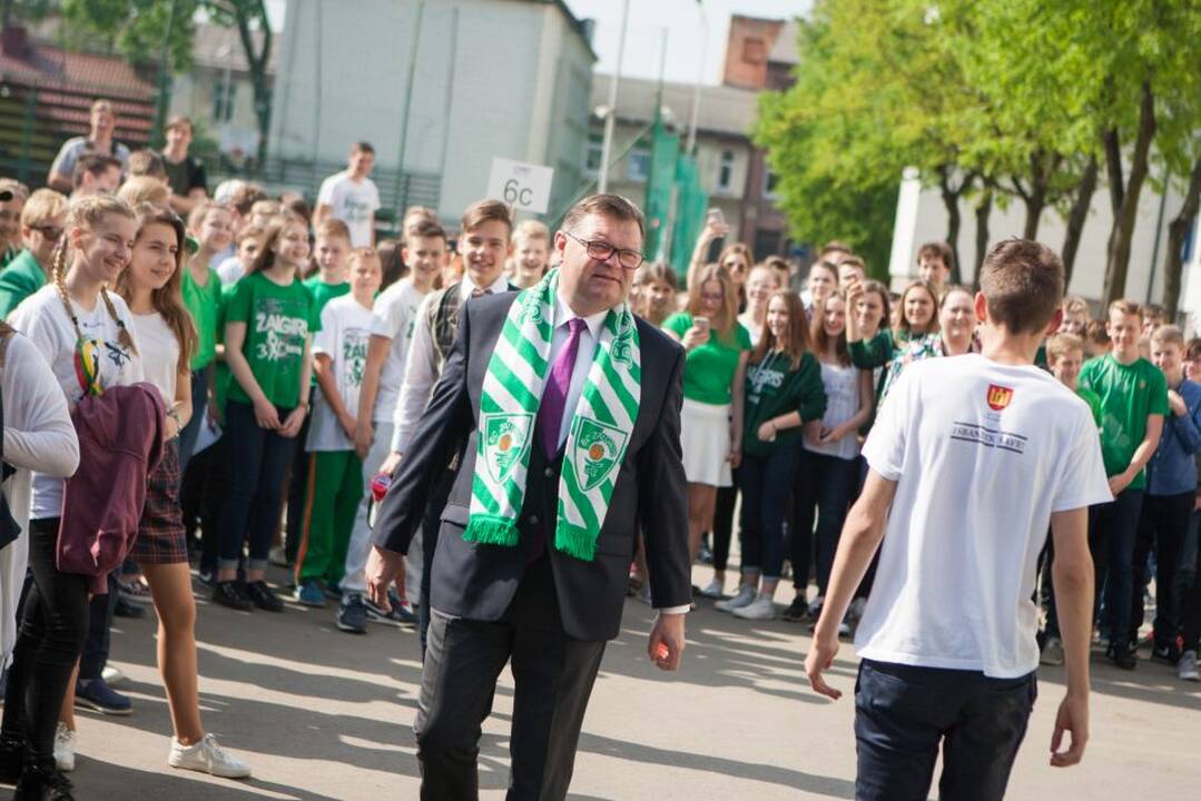 Žalgiriečiai gimnazijoje
