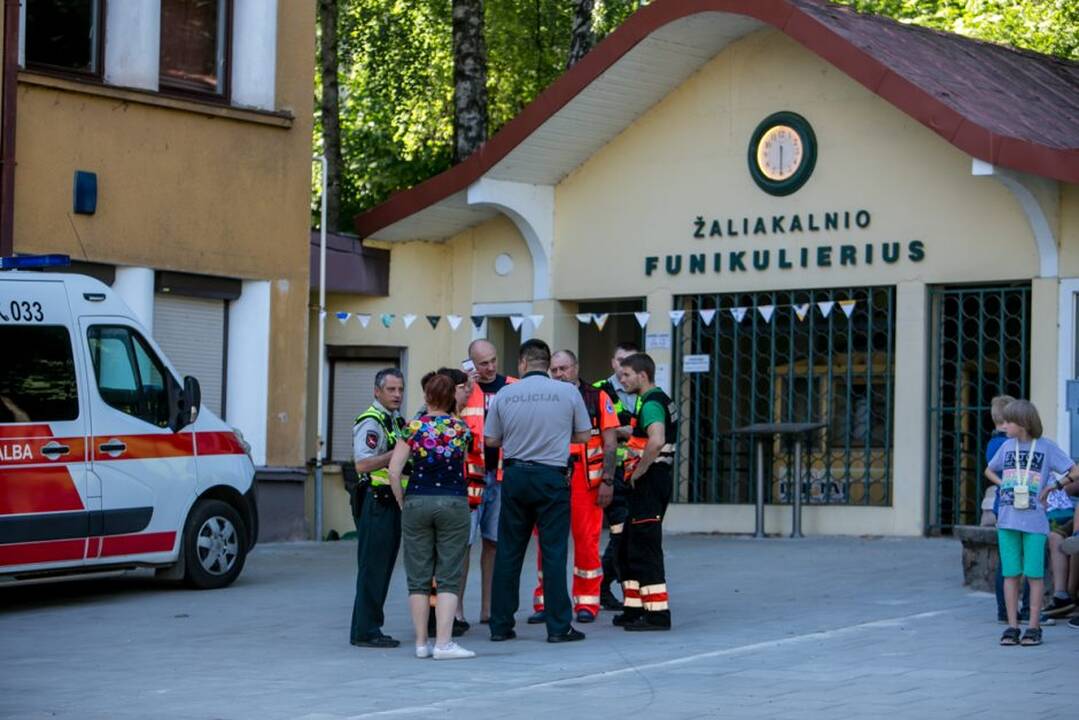 Nukritęs Žaliakalnio funikulierius