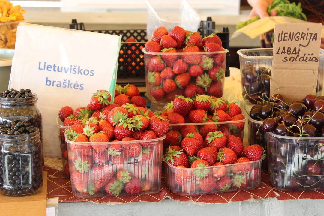 Pasirinkimas: pajūrio krašte augintos braškės kol kas yra brangokos, tačiau jų sezonas įsibėgėja, todėl viliamasi, kad kaina kris.