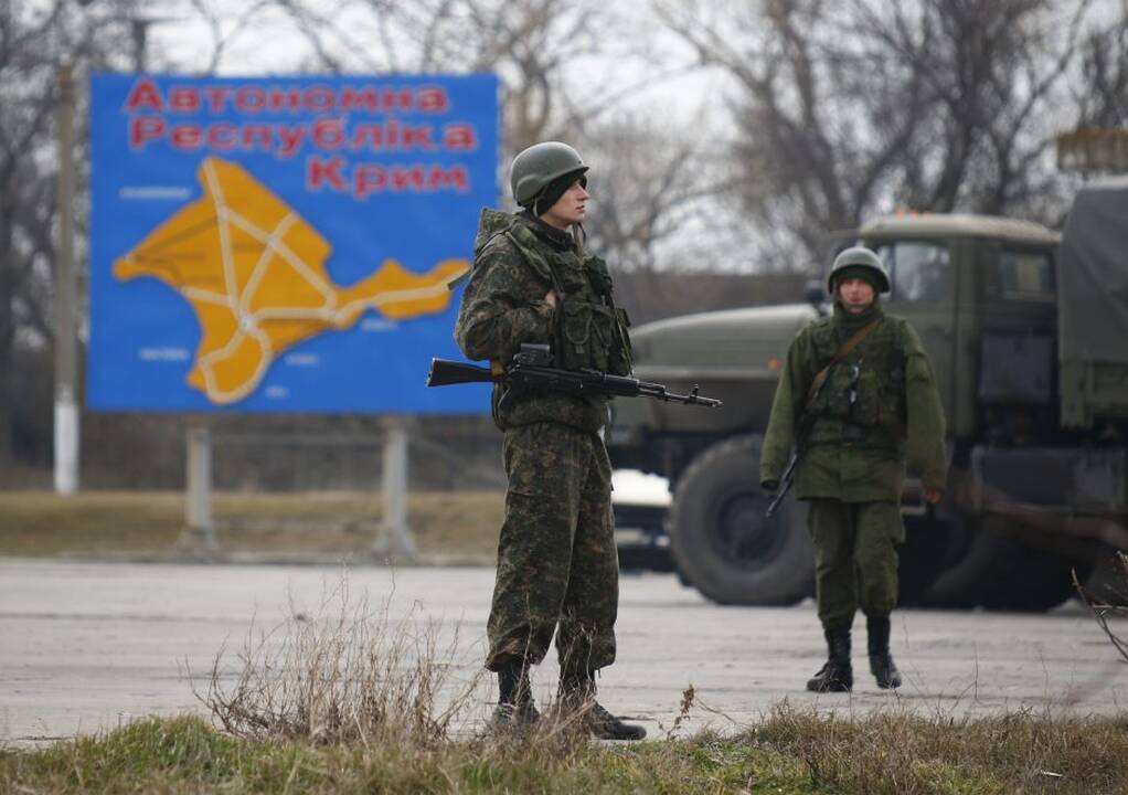 Kryme tęsiasi Ukrainos ir Rusijos karių priešprieša