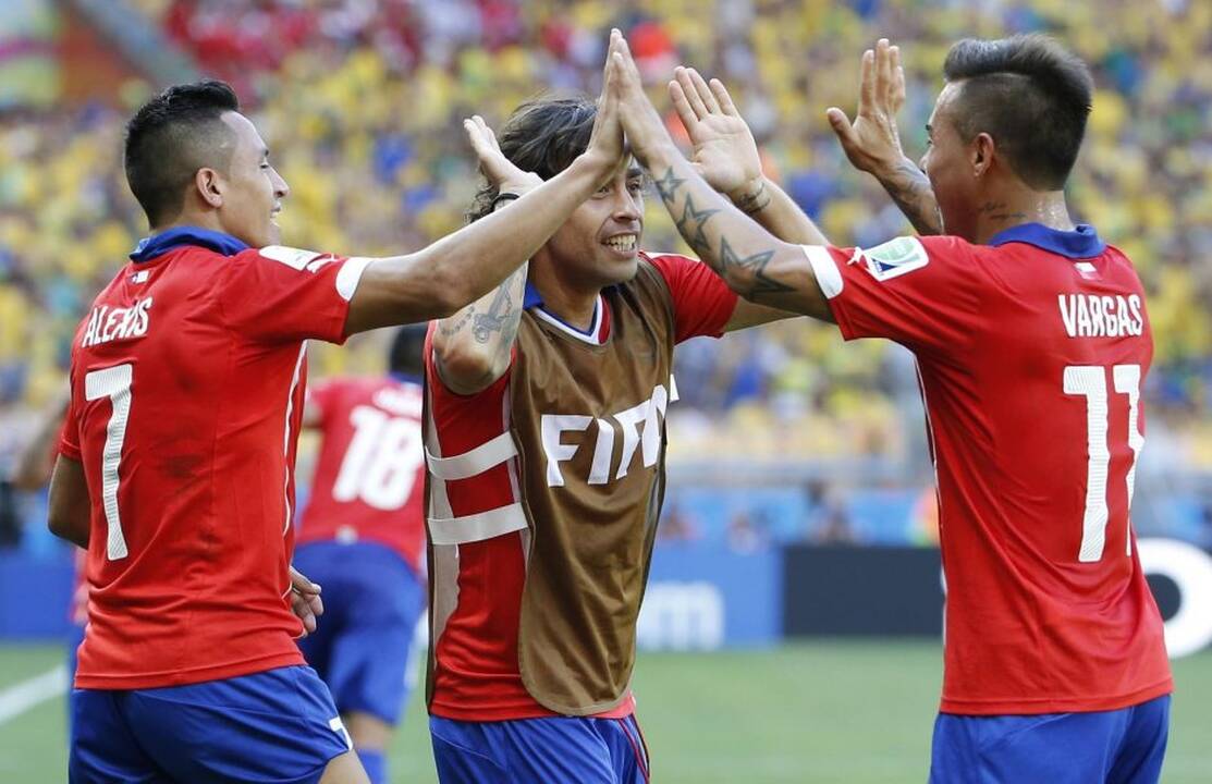 Pasaulio futbolo čempionatas: Brazilija - Čilė