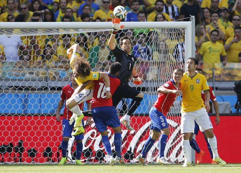 Pasaulio futbolo čempionatas: Brazilija - Čilė