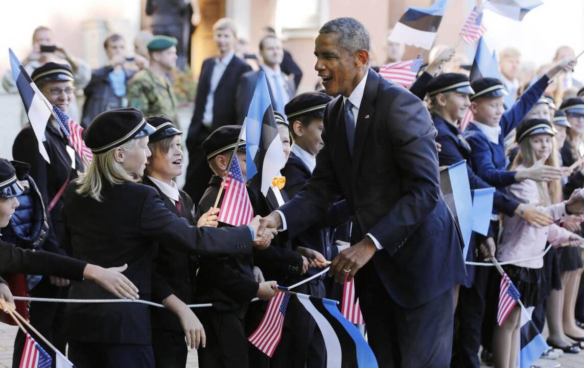 JAV prezidentas B. Obama atvyko į Estiją