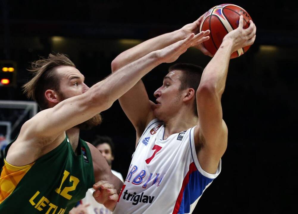 Europos čempionato pusfinalis: Lietuva - Serbija 67:64