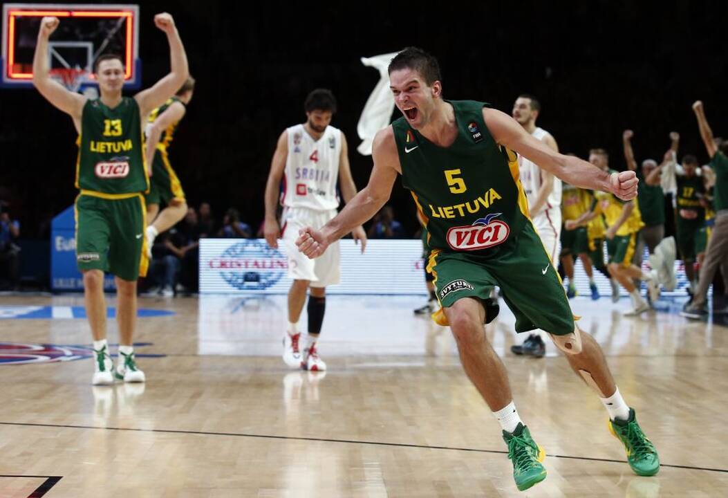 Europos čempionato pusfinalis: Lietuva - Serbija 67:64