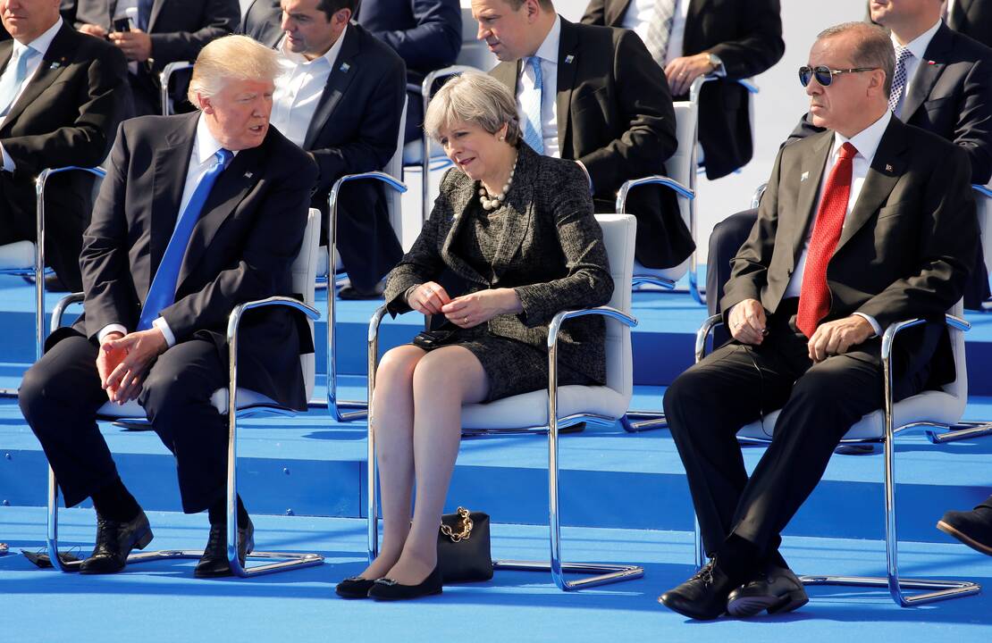 D. Trumpo ir NATO šalių vadovų susitikimas