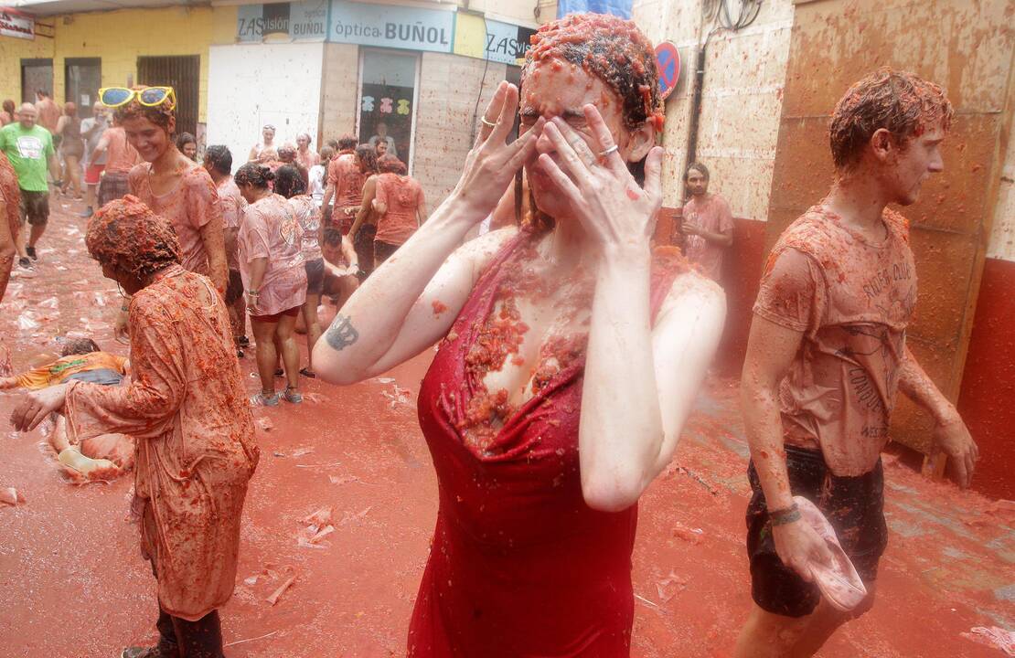 Festivalis „Tomatina“ Ispanijoje