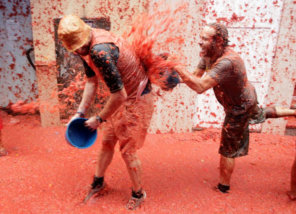 Festivalis „Tomatina“ Ispanijoje