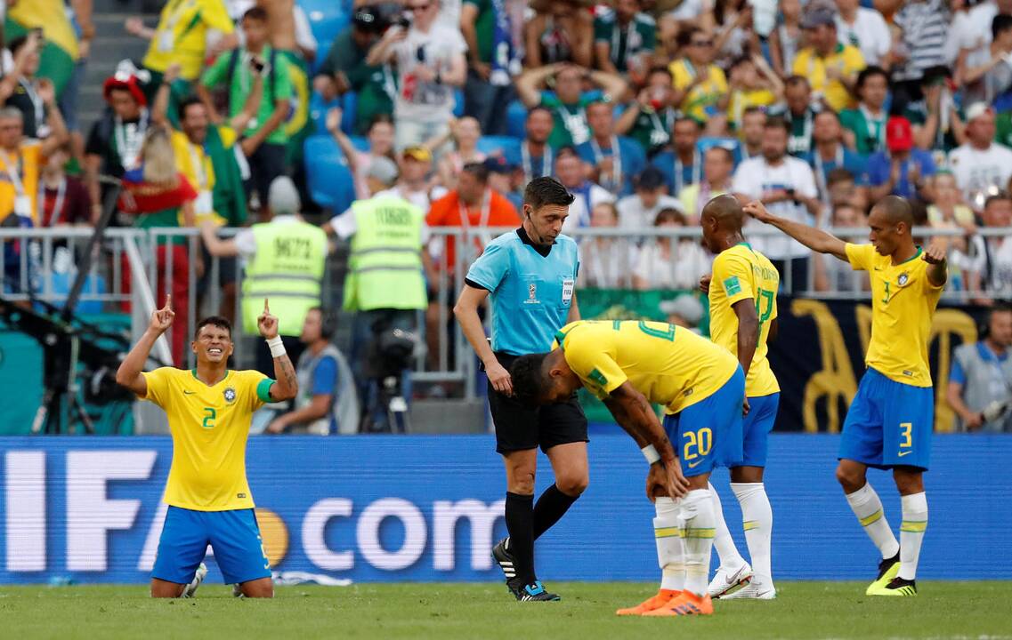 Pasaulio futbolo čempionato aštuntfinalis: Brazilija – Meksika