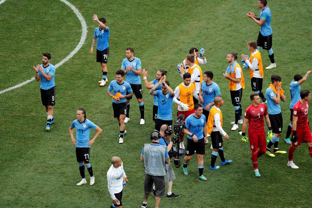 Pasaulio futbolo čempionato ketvirtfinalis: Prancūzija - Urugvajus 2:0