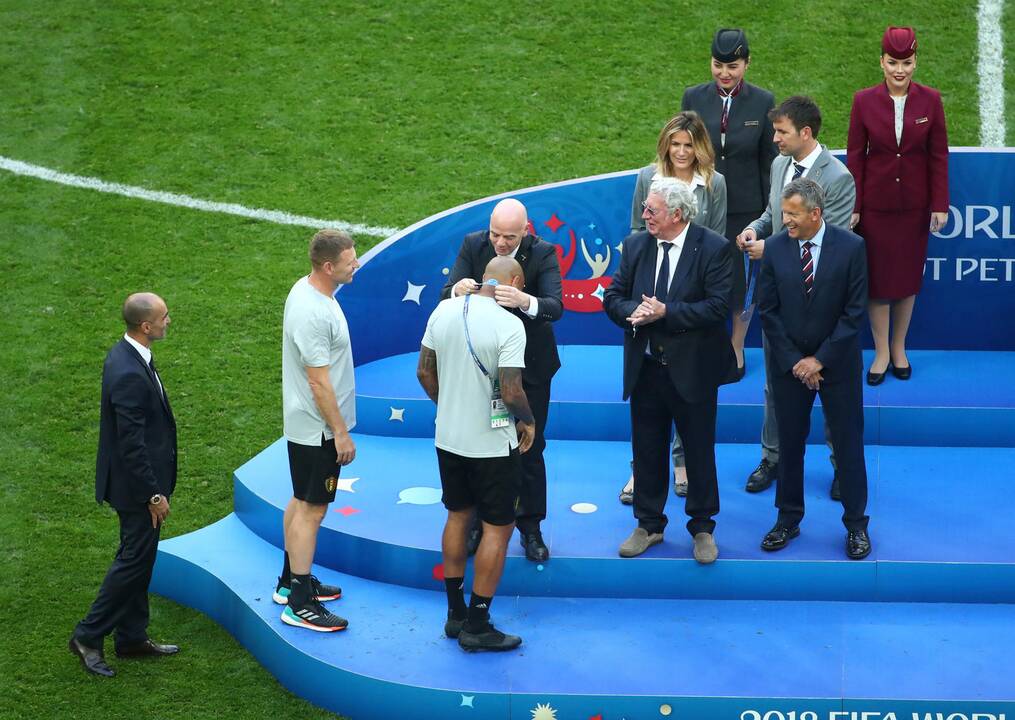 Pasaulio futbolo čempionatas: Belgija - Anglija 2:0