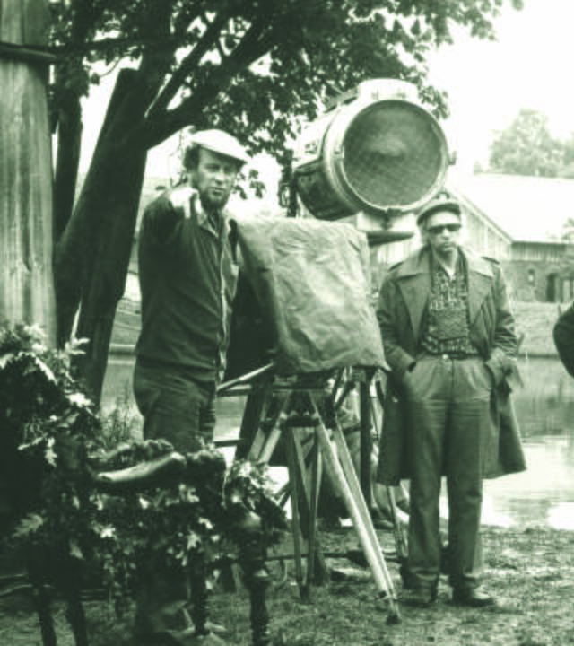 Filmavimų aikštelėje – kino režisierius A. Žebriūnas