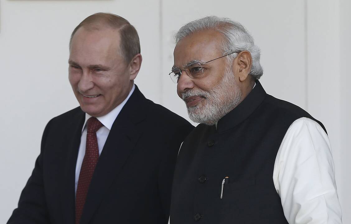 Vladimiras Putinas ir Narendra Modi