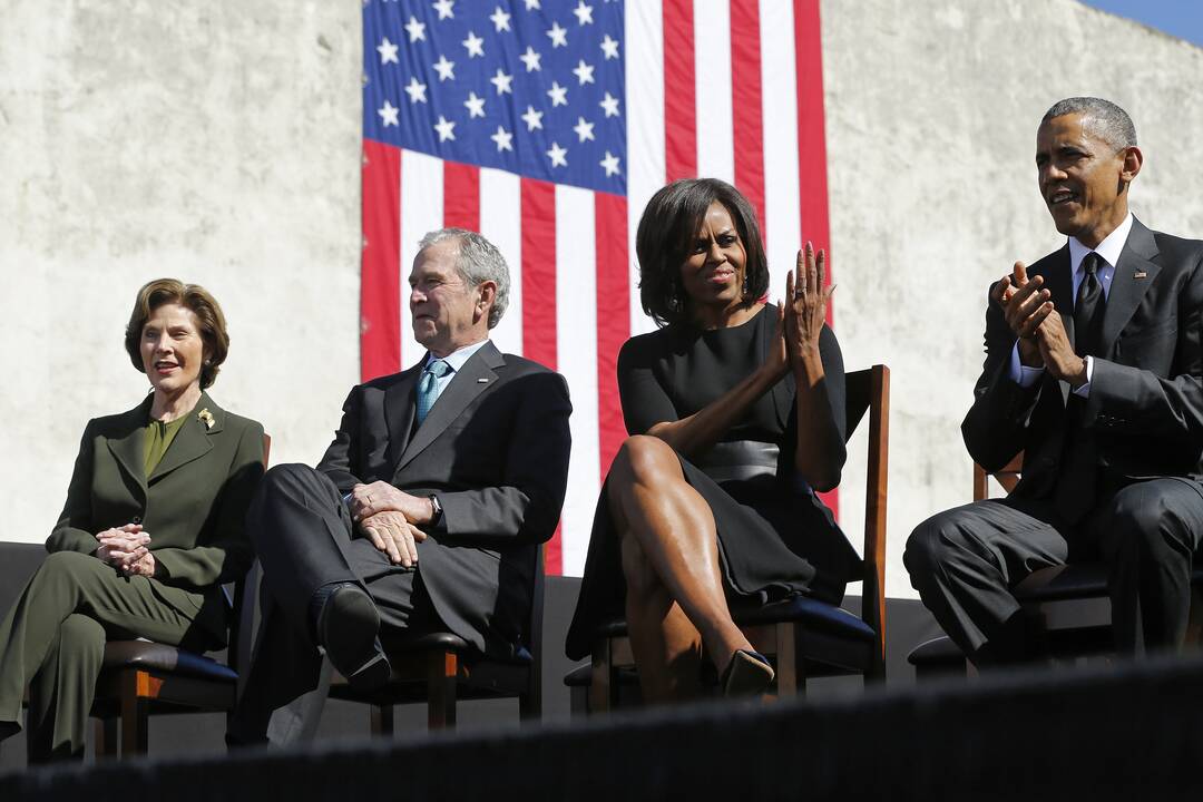 Laura Bush, George W. Bushas, Michelle Obama, Barackas Obama, 