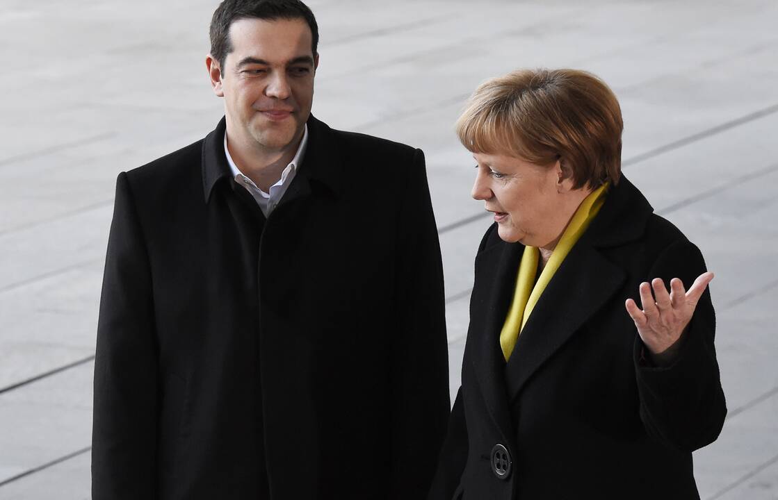 Aleksis Tsipras ir Angela Merkel