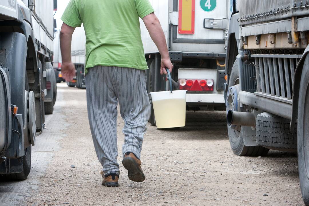 Įvažiuoti į Baltarusiją laukia daugiau nei 600 vilkikų