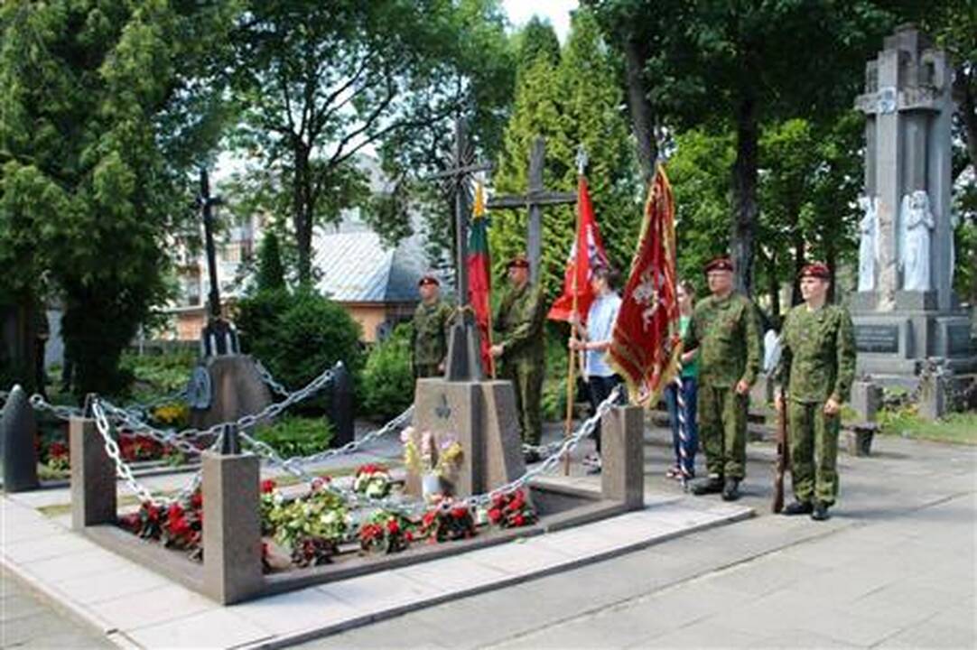 Pagerbtas kario savanorio A. Sakalausko atminimas