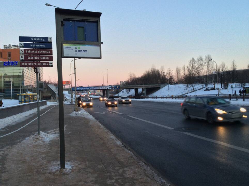 Žiema įveikė naująsias sostinės viešojo transporto švieslentes? 