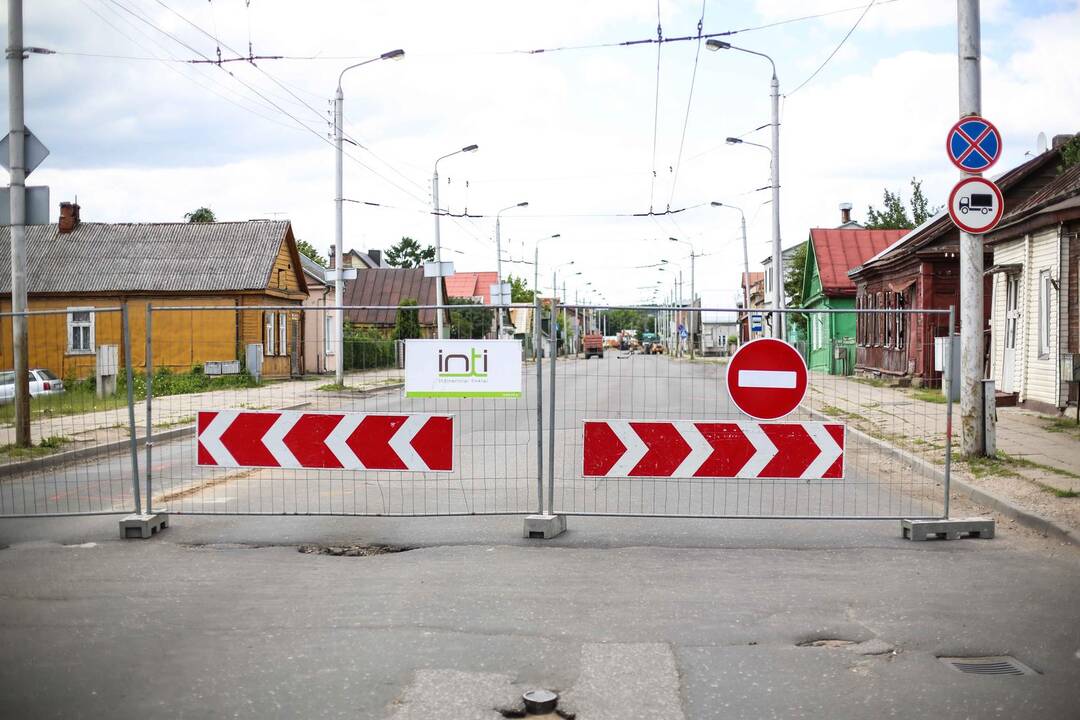 Rugpjūčio viduryje bus atnaujintas eismas Jurbarko gatve