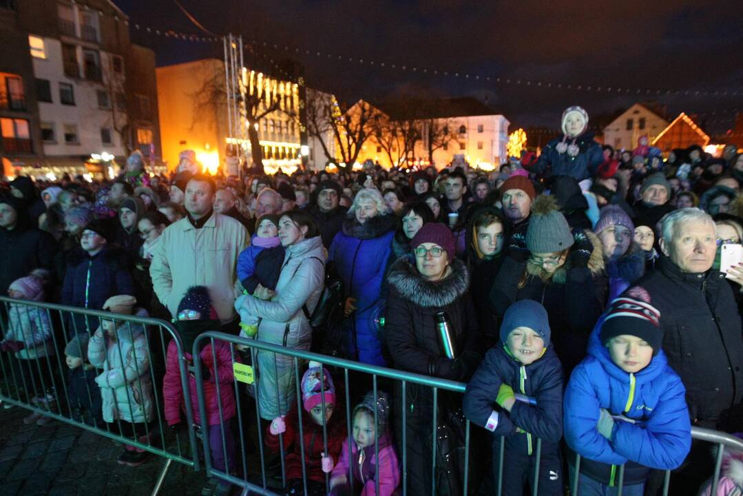 Kalėdinės eglutės įžiebimas Klaipėdoje