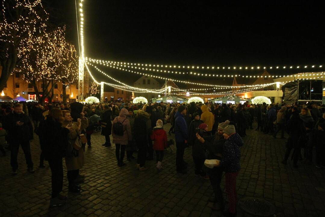 Kalėdinės eglutės įžiebimas Klaipėdoje