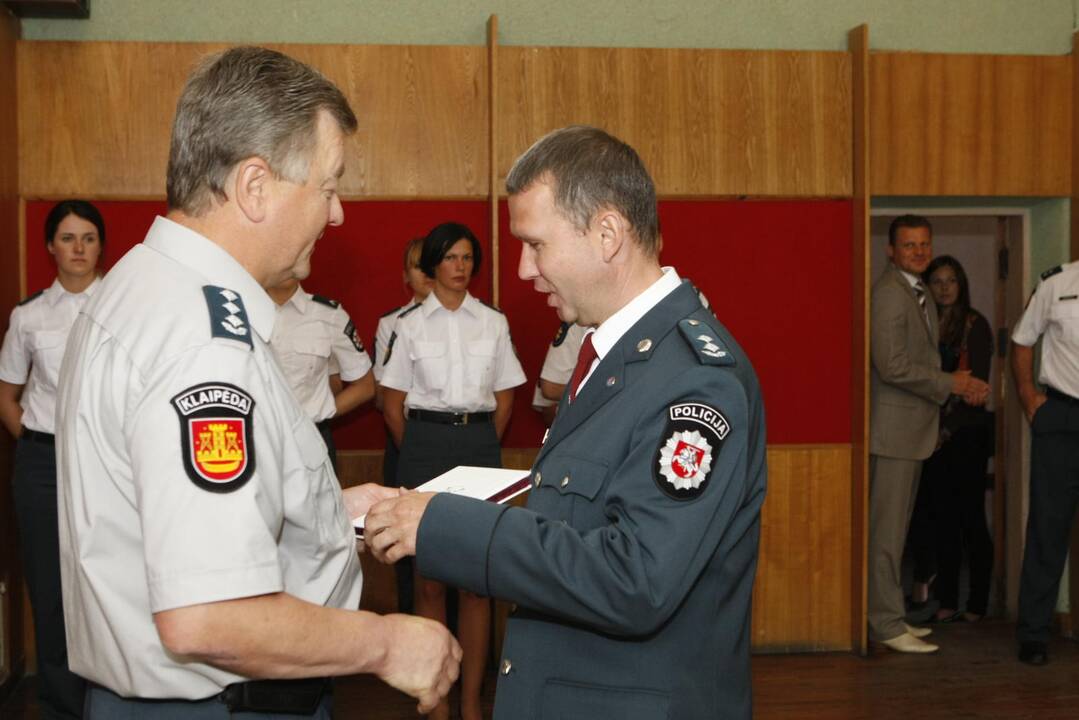 Tarnybą pradėjusių pareigūnų Priesaikos ceremonija Klaipėdoje