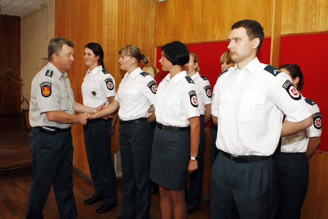 Tarnybą pradėjusių pareigūnų Priesaikos ceremonija Klaipėdoje