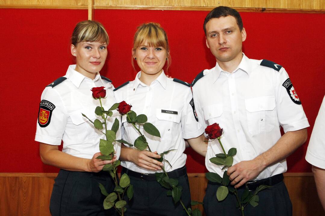 Tarnybą pradėjusių pareigūnų Priesaikos ceremonija Klaipėdoje