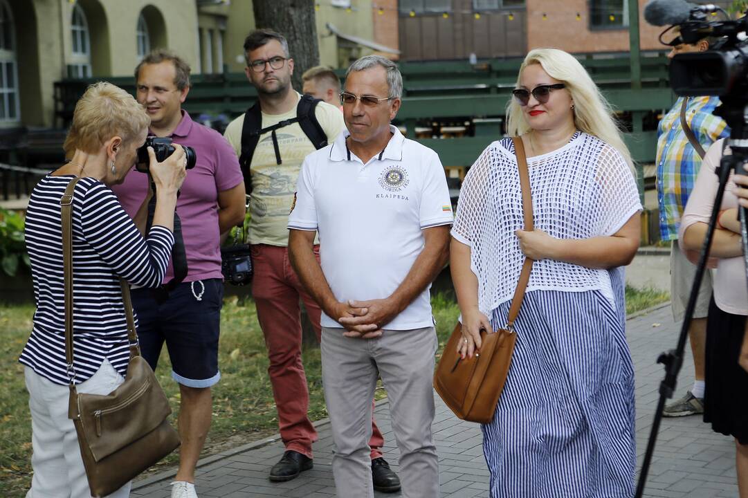 Atminimo knechto buriuotojui Broniui Rožinskui atidengimas