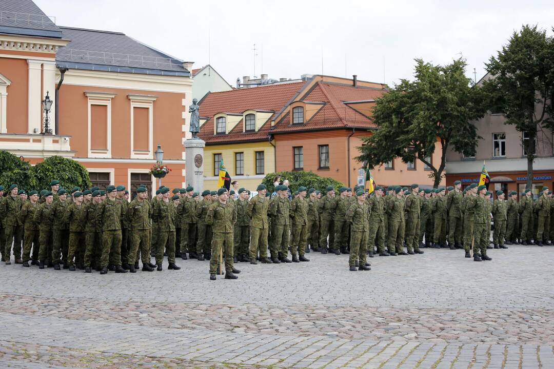 Dragūnų bataliono jubiliejaus iškilmes