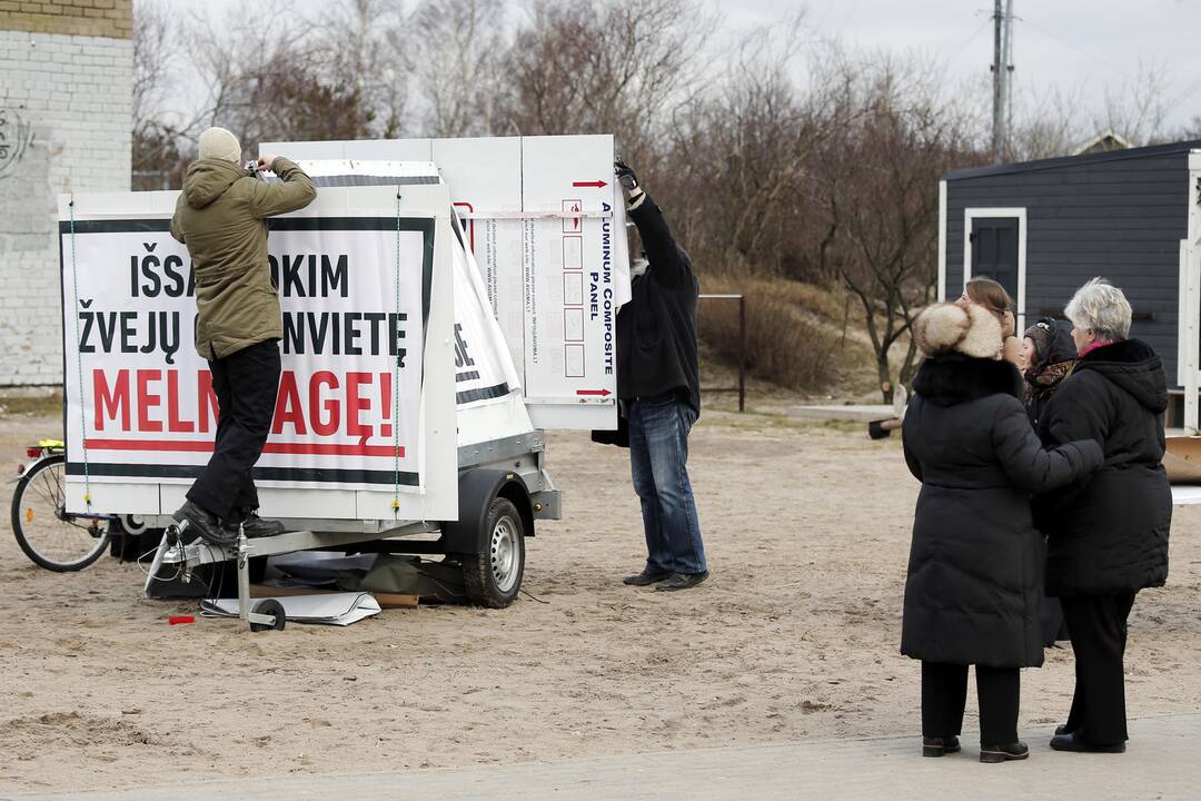 Piketas Melnragėje