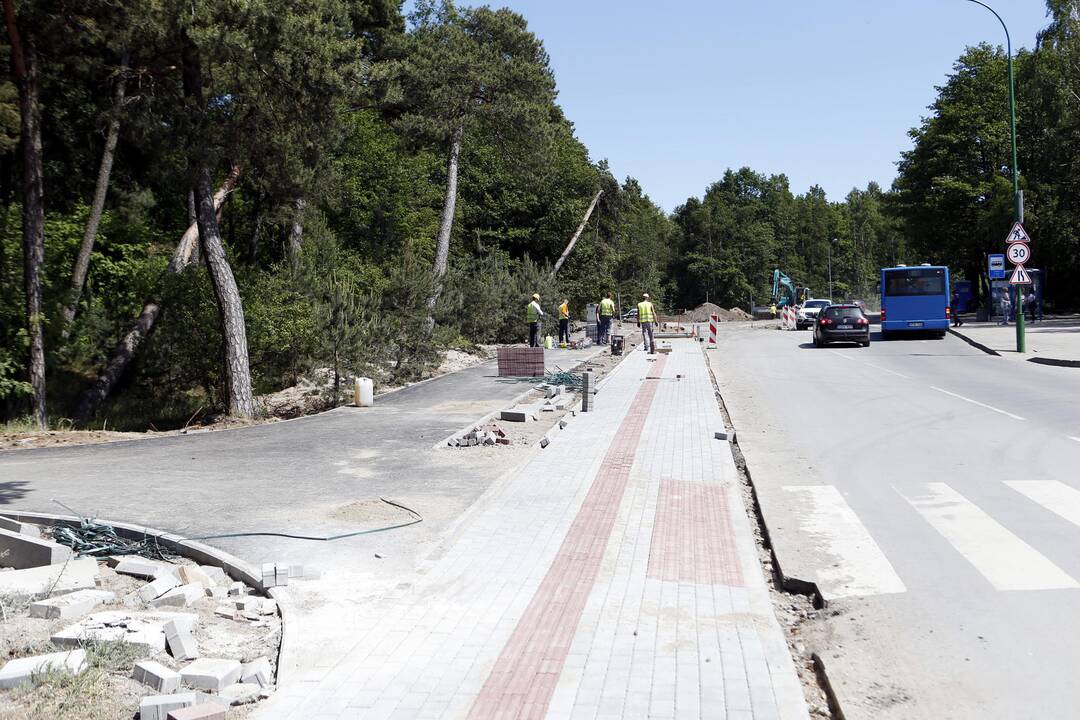 Tvarkoma Lideikio ir Pamario gatvių sankryža