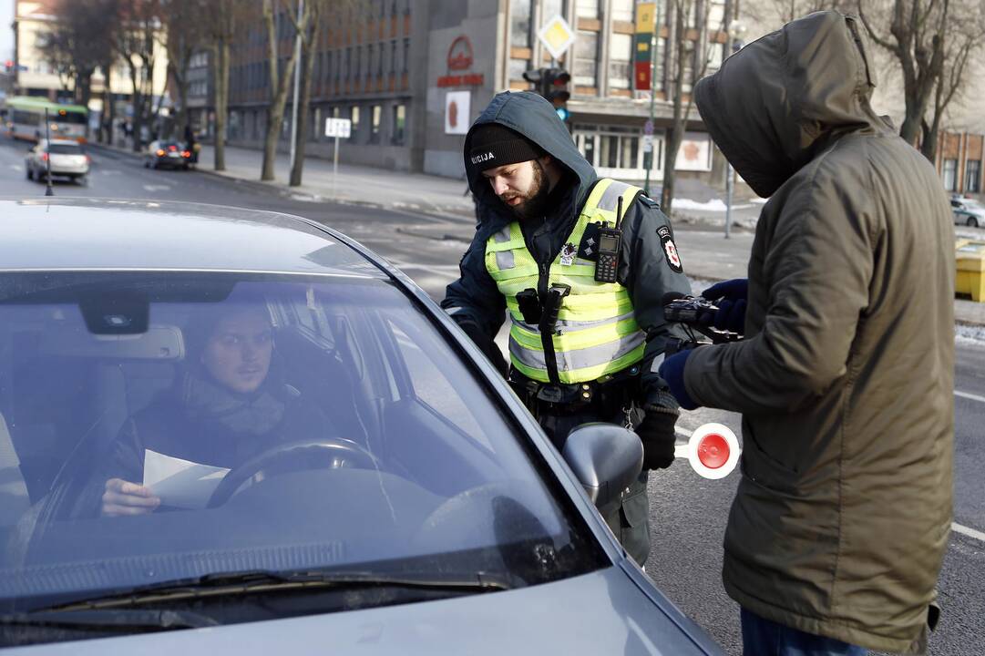 Policijos reidas senamiestyje