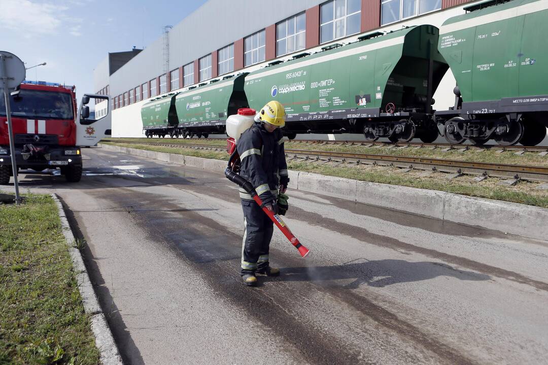 Išsiliejo dyzelinas