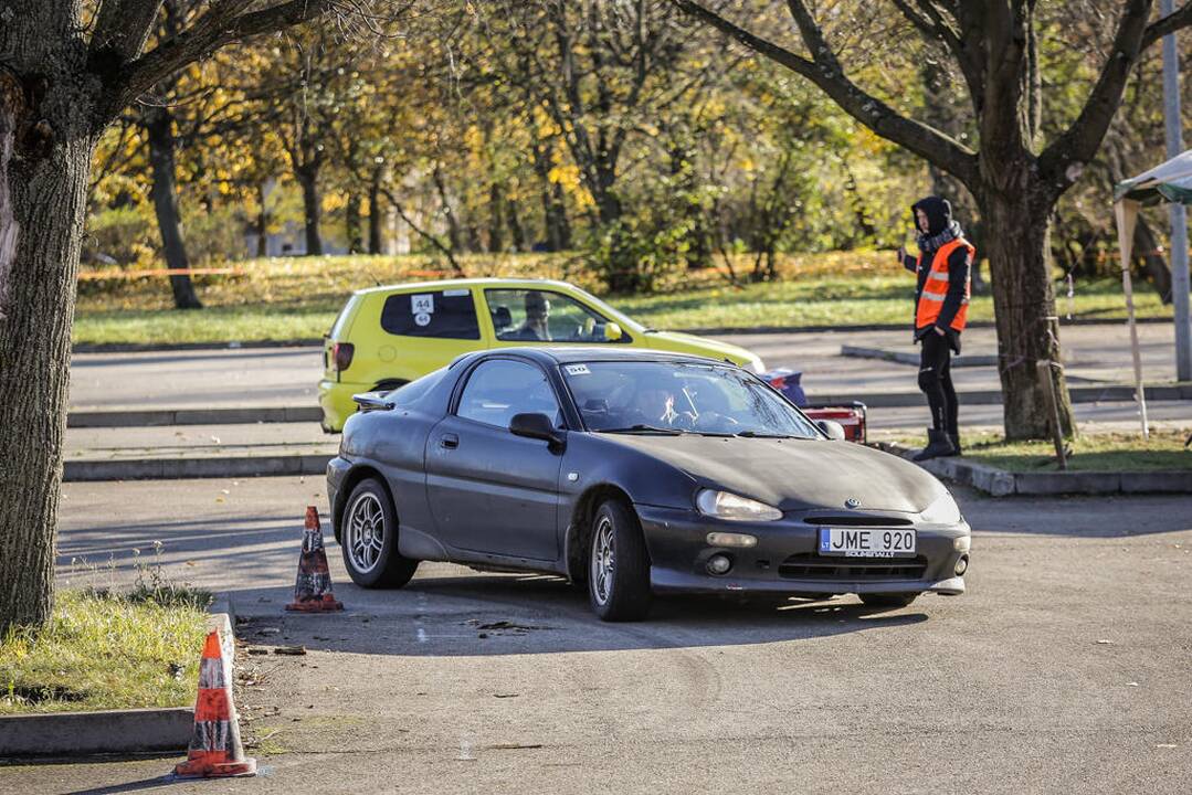 Žiemos sezoną greičio mėgėjai pasitiko „Pajūrio slalomu“