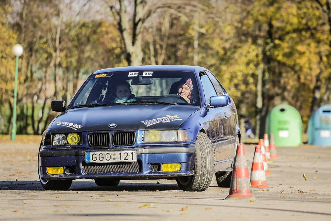 Žiemos sezoną greičio mėgėjai pasitiko „Pajūrio slalomu“