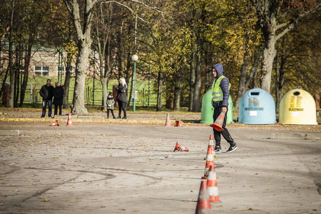 Žiemos sezoną greičio mėgėjai pasitiko „Pajūrio slalomu“