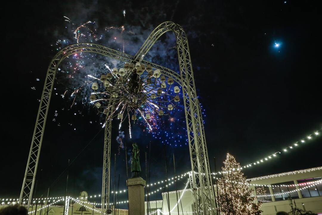 Naujametinis fejerverkas Klaipėdoje 2019